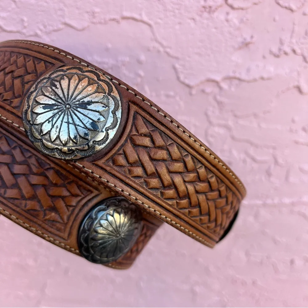 Justin Belt Leather Western Brown